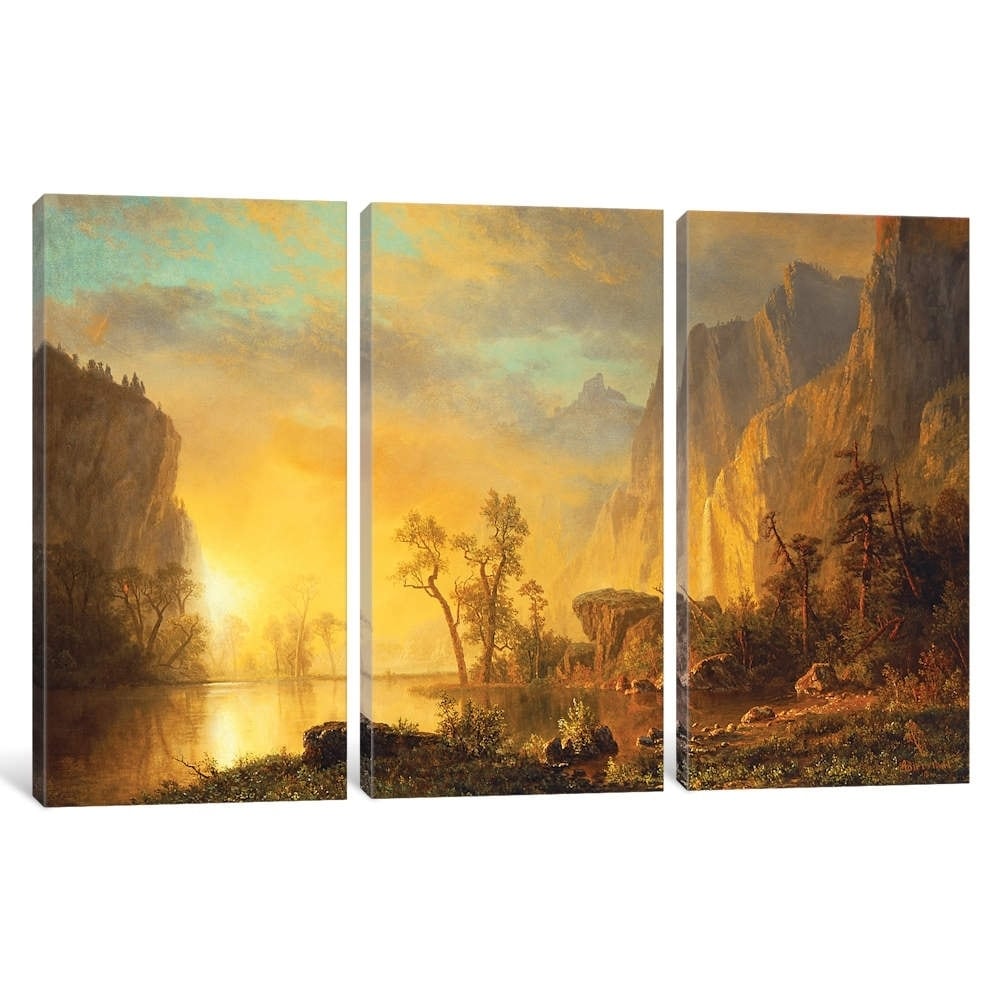 albert bierstadt sunset in the rockies