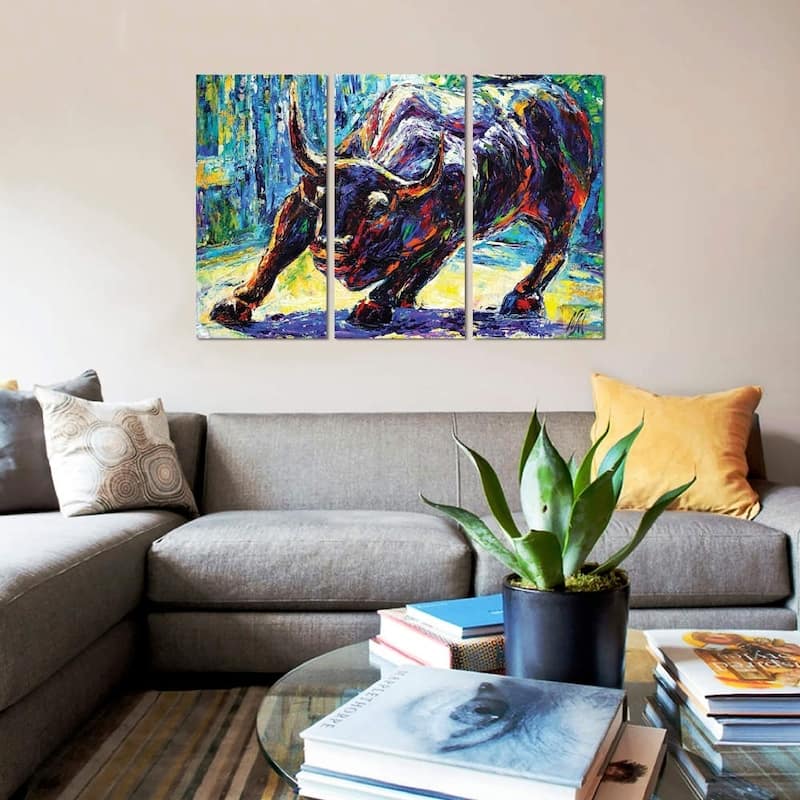 iCanvas "Charging Bull" by Natasha Mylius
