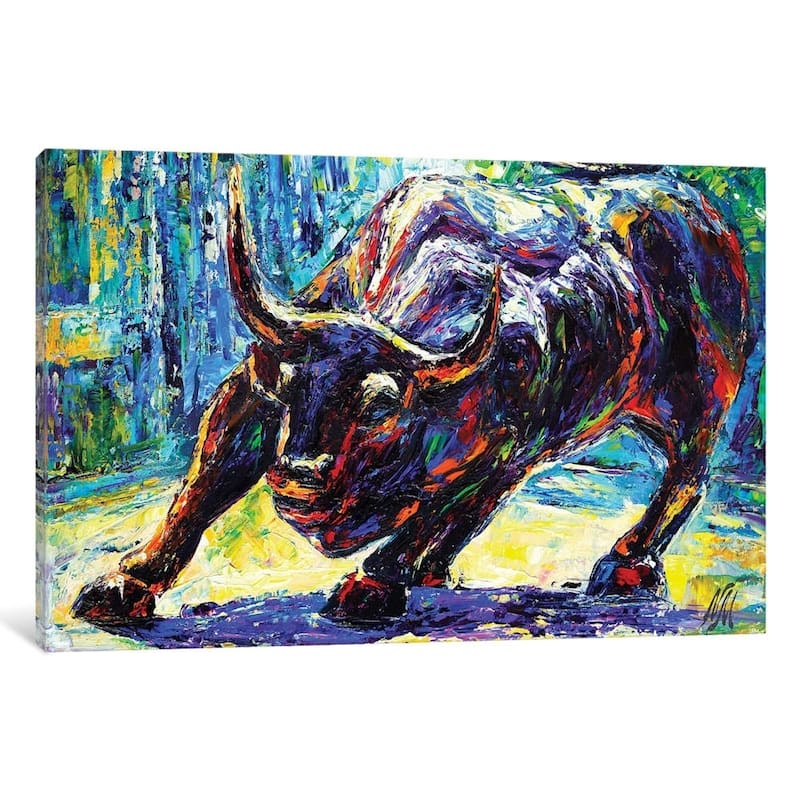 iCanvas "Charging Bull" by Natasha Mylius
