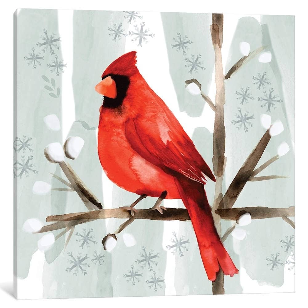 iCanvas "Christmas Hinterland I - Cardinal" by Noonday Design