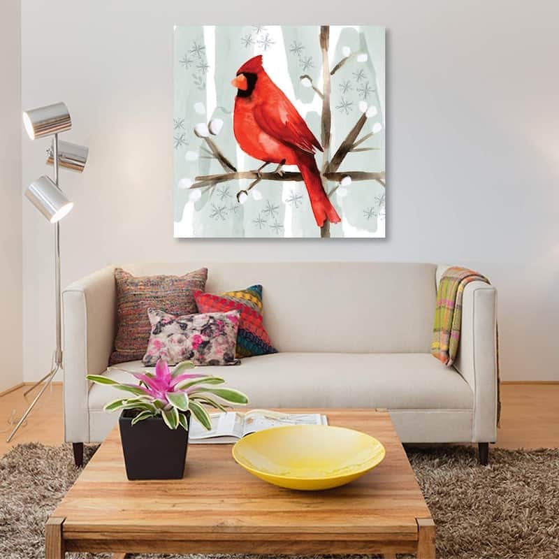iCanvas "Christmas Hinterland I - Cardinal" by Noonday Design
