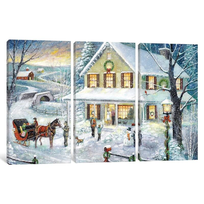 iCanvas "Christmas Visit" by Ruane Manning