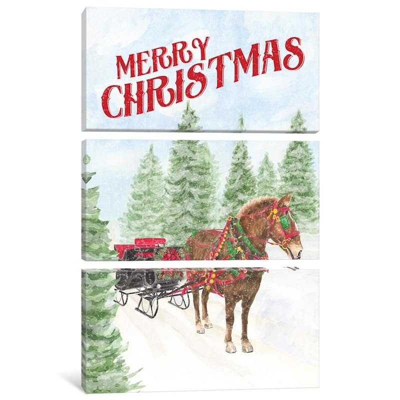 iCanvas "Sleigh Bells Ring - Merry Christmas" by Tara Reed