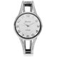 Geneva Women's Platinum Polished Bangle Watch - Free Shipping On Orders ...