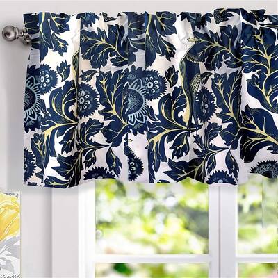 Porch & Den Eyres Floral Thermal-insulated Window Valance