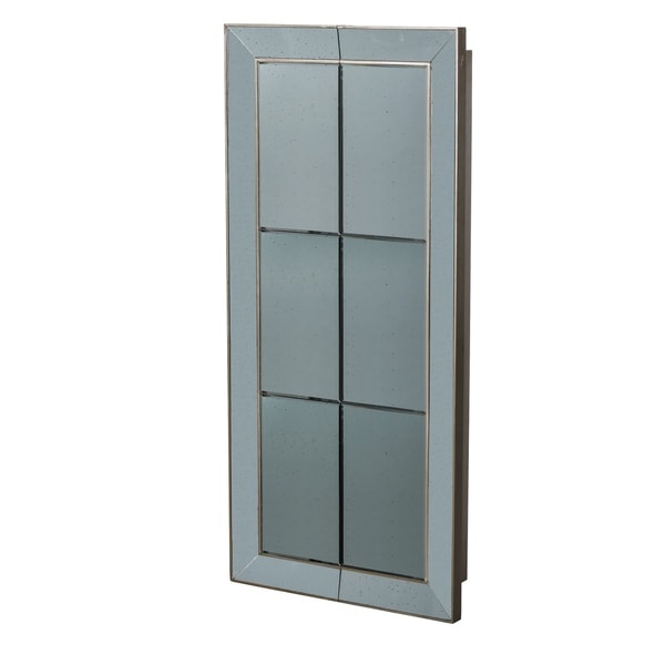 Vintage Glamour Antique Silver Wall Mirror, 30x8.5x65 inches - A