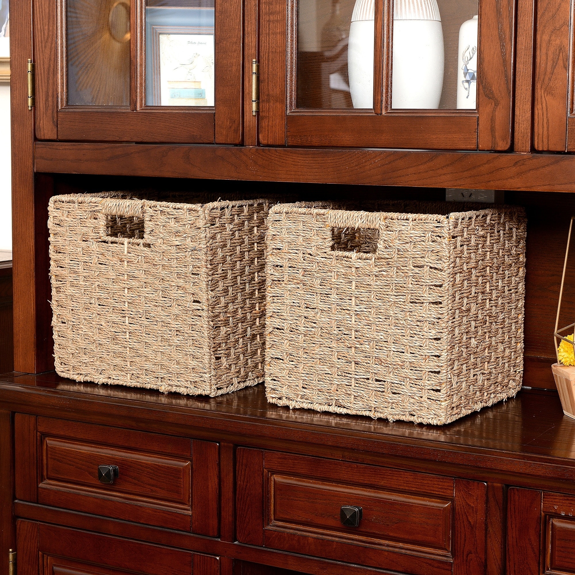 12 inch online square storage baskets