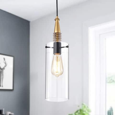 Flamur Gold 1-Light Gorgeous Pendant Glass Shade