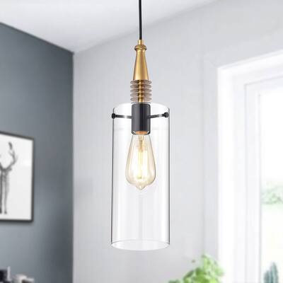 Flamur Gold 1-Light Gorgeous Pendant Glass Shade