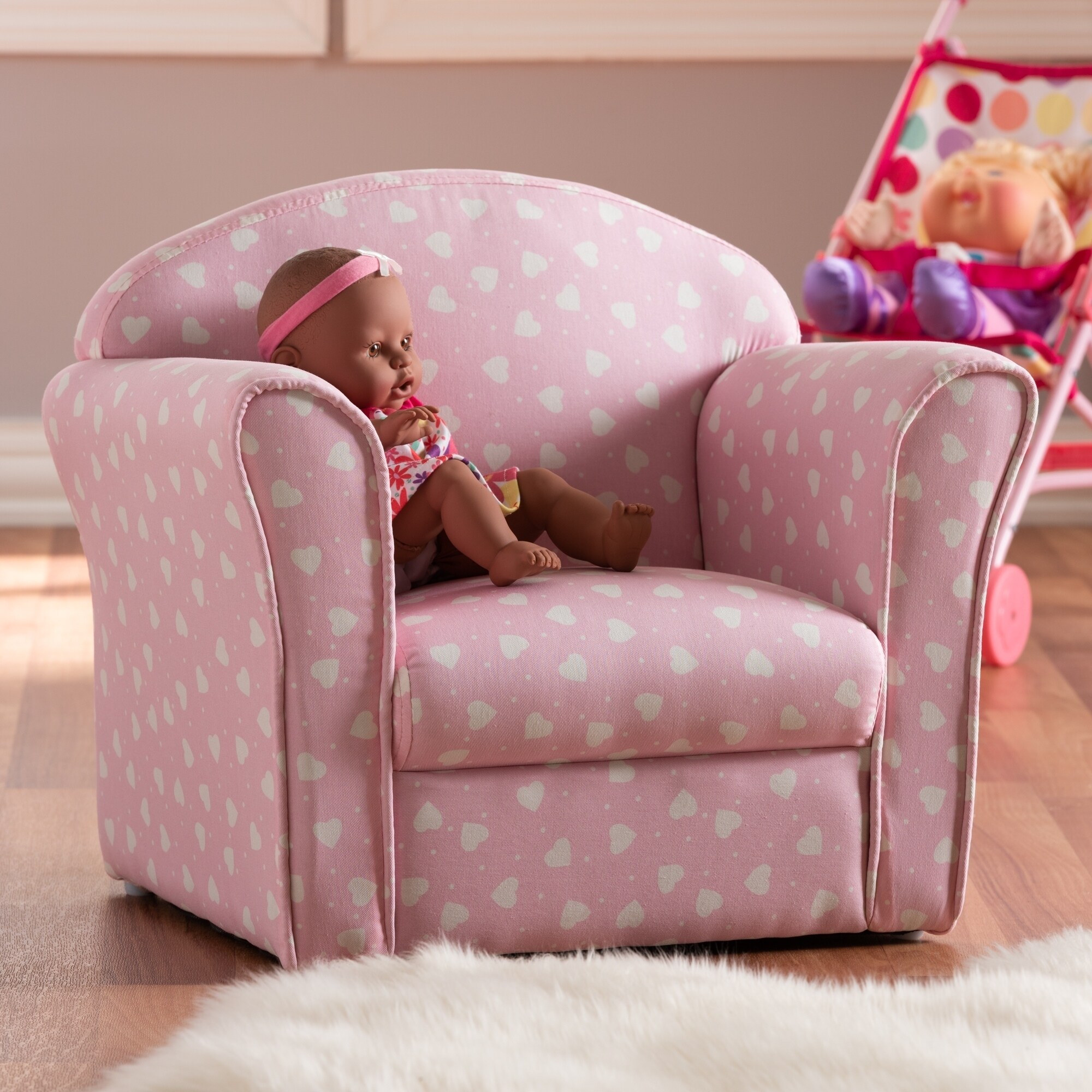 Pink 2025 patterned armchair