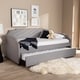 preview thumbnail 3 of 18, Contemporary Twin Size Daybed with Roll Out Trundle Guest Bed
