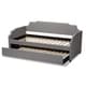preview thumbnail 20 of 18, Contemporary Twin Size Daybed with Roll Out Trundle Guest Bed