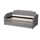preview thumbnail 19 of 18, Contemporary Twin Size Daybed with Roll Out Trundle Guest Bed