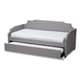preview thumbnail 17 of 18, Contemporary Twin Size Daybed with Roll Out Trundle Guest Bed