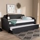 preview thumbnail 2 of 18, Contemporary Twin Size Daybed with Roll Out Trundle Guest Bed