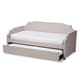 preview thumbnail 5 of 18, Contemporary Twin Size Daybed with Roll Out Trundle Guest Bed