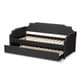 preview thumbnail 14 of 18, Contemporary Twin Size Daybed with Roll Out Trundle Guest Bed