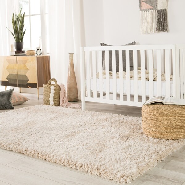 Rhys Solid Beige Area Rug - 4' x 6'