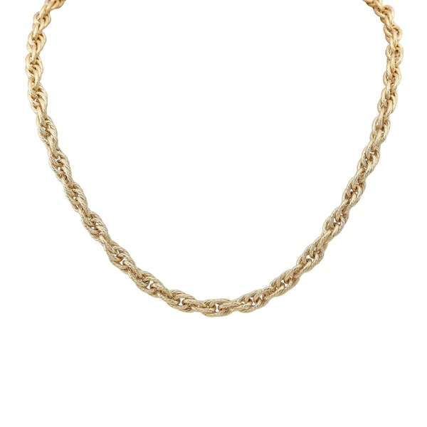 Shop 14k Yellow Gold Rope Chain 