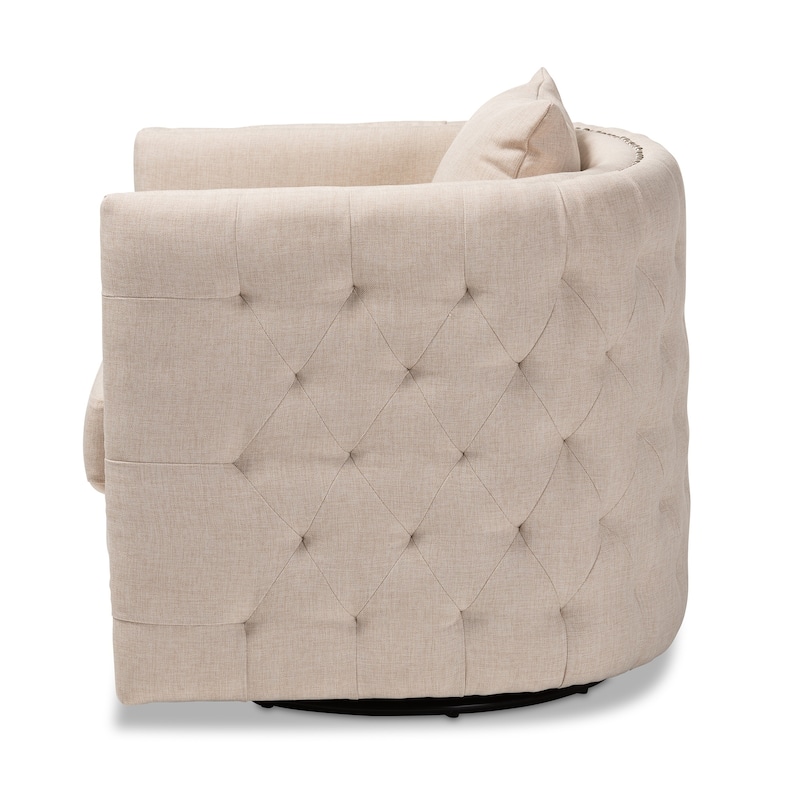 Contemporary Fabric Swivel Chair