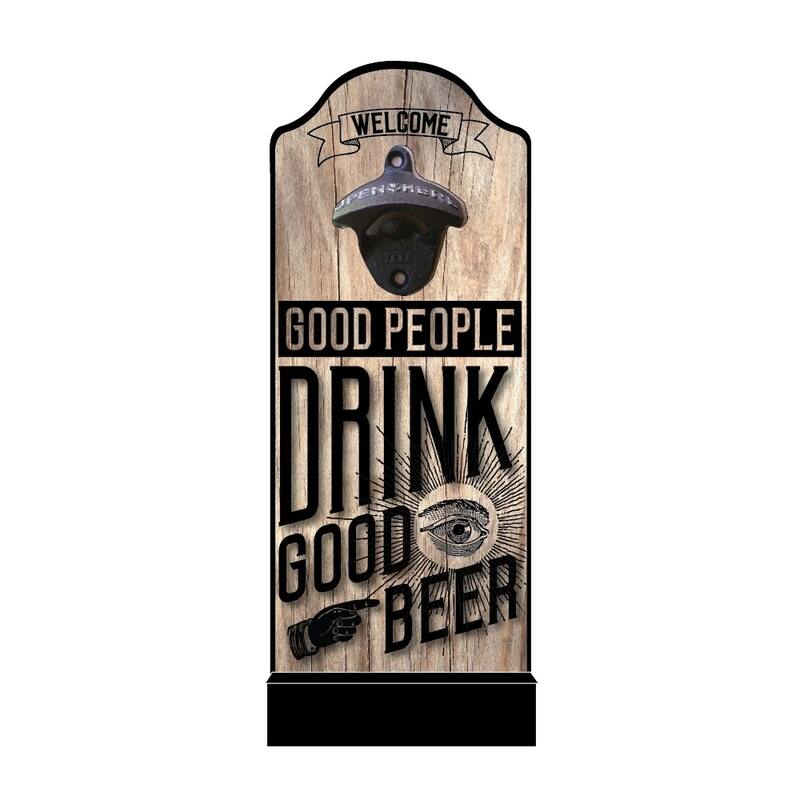 Modern Home Wall Mounted Bottle Opened w/Cap Catcher