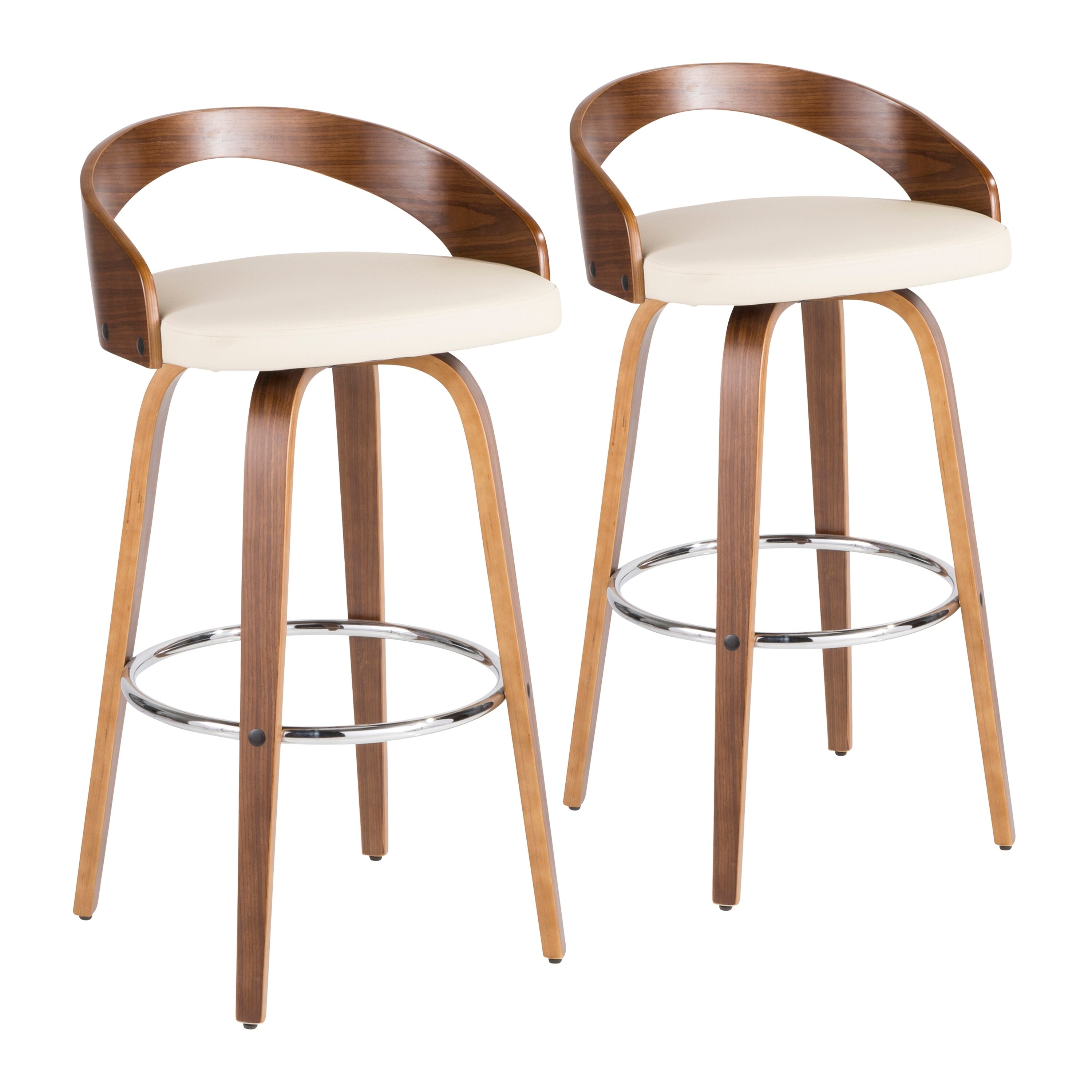 Carson Carrington Stavanger Mid Century Modern Bar Stool Set Of 2 Carson Carrington Stavanger Mid Century Modern Bar Stool Set Of 2