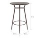 Carbon Loft Barton Industrial Round Bar Table - Thumbnail 4