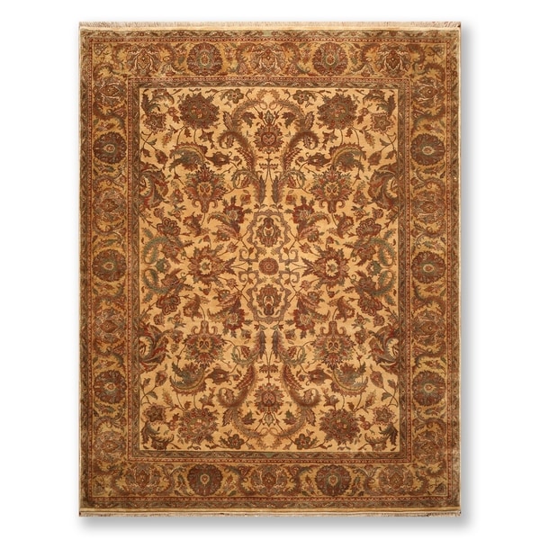 Hand Knotted Wool Persian Oriental Area Rug (9'3"x11'11") - 9'3" x 11'11"