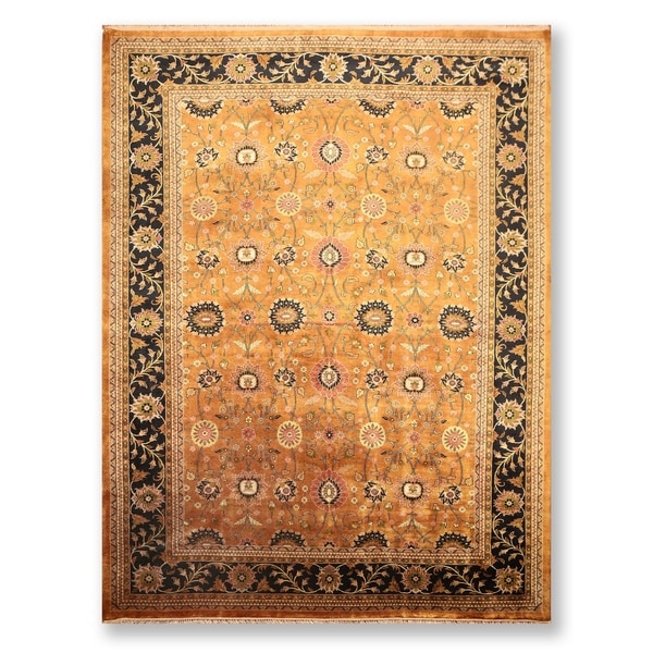 Hand Knotted Wool Persian Oriental Area Rug (9'1"x12') - 9'1" x 12'