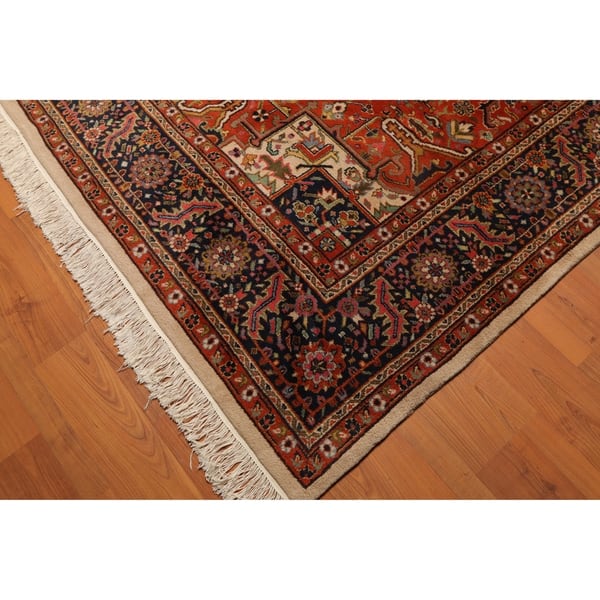 Pande Cameron Heriz Hand Knotted Wool Indo Persian Area Pande Cameron Heriz Hand Knotted Wool Indo Persian Area