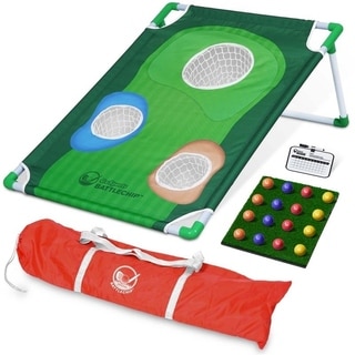 GoSports BattleChip Backyard Golf Cornhole Game | Includes Chipping ...