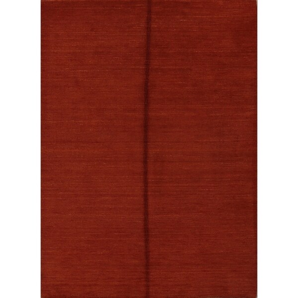 Modern Gabbeh Oriental Handmade Wool Area Rug Tribal Carpet - 8'0" x 5'9"
