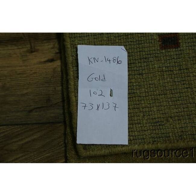 Porch & Den Benburb Hand-knotted Woo Oriental Area Rug - 4'5" x 2'4"