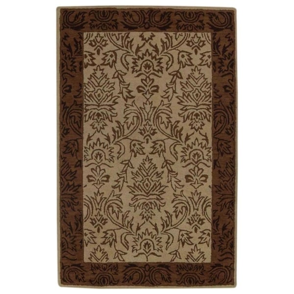 Copper Grove Ebeltoft Hand-Tufted Hand Made Traditional Oriental Area Rug Floral - 11'3" x 8'1"