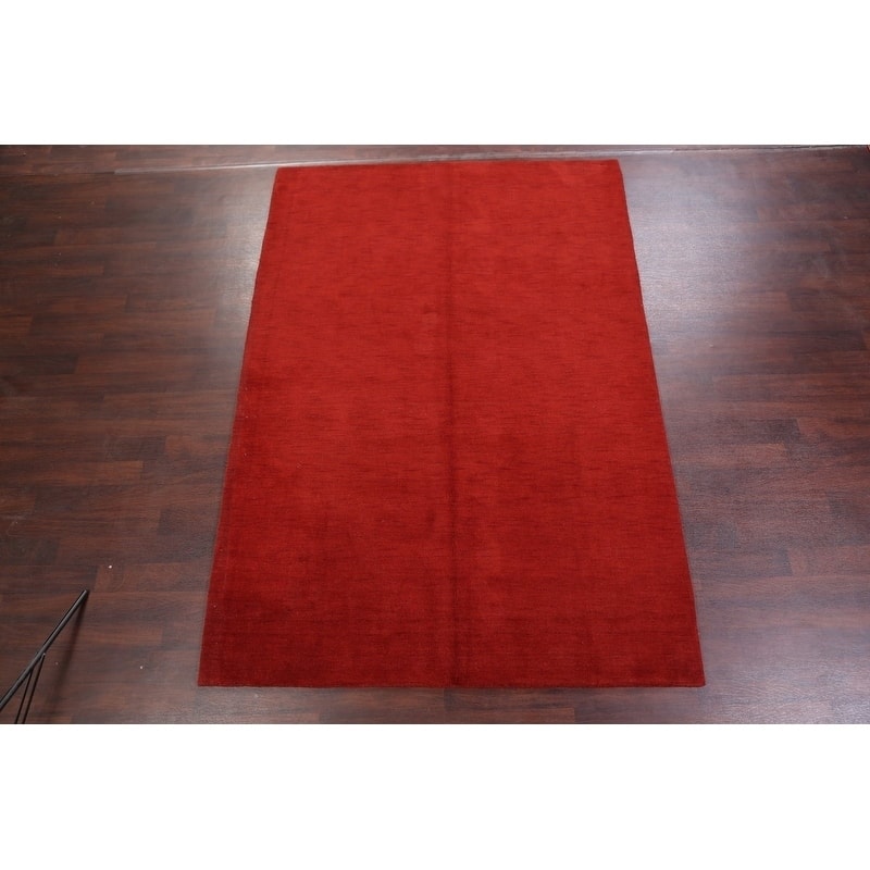 Strick & Bolton Francesco Handmade Wool Area Rug - 9'6" x 6'6"