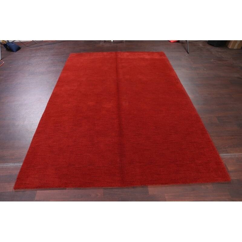 Strick & Bolton Francesco Handmade Wool Area Rug - 9'6" x 6'6"