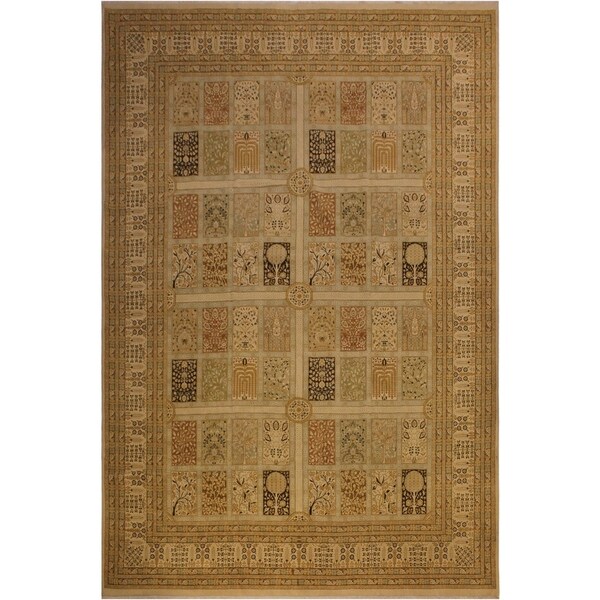 Istanbul Burma Gold/Gold Wool Rug (10'1 x 13'10) - 10 ft. 1 in. x 13 ft. 10 in.
