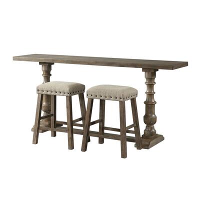 Lane Home Furnishings Charleston Barley Oak Sofa Bar Table