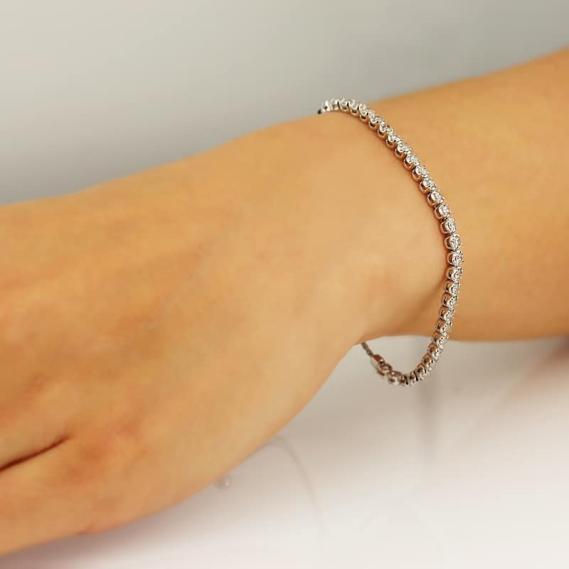 Auriya 1 carat TW Diamond Bolo Bracelet Adjustable 14k Gold