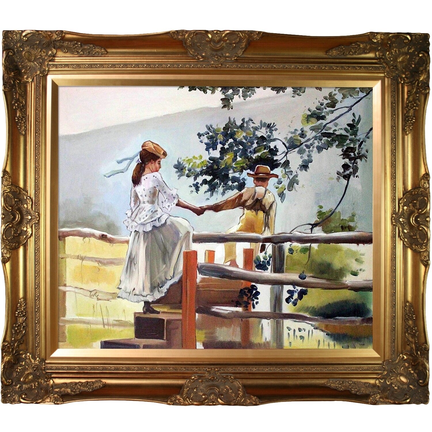 La Pastiche by overstockArt On the Stile by Winslow Homer