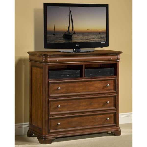 tobacco chest Whitley Court Tobacco 4-drawer Media Chest - Bed Bath & Beyond
