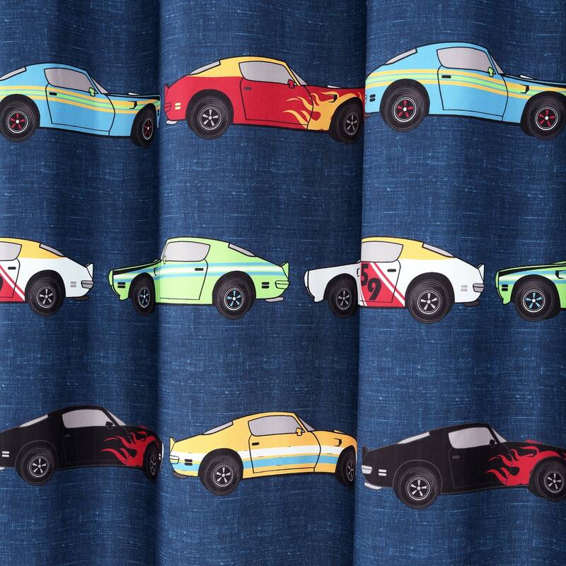 Lush Decor Race Cars Shower Curtain - 72" x 72"