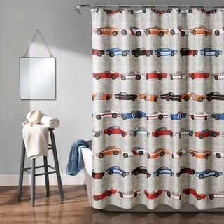 Lush Decor Race Cars Shower Curtain - 72" x 72"