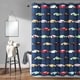 preview thumbnail 1 of 5, Lush Decor Race Cars Shower Curtain - 72" x 72" Navy