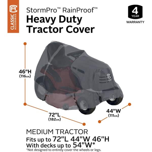 Classic Accessories StormPro Waterproof HeavyDuty Tractor Cover Bed