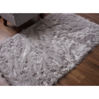 Non Slip 4 X 6 Area Rugs Online At Our Best Serene Faux Sheepskin Area Rug