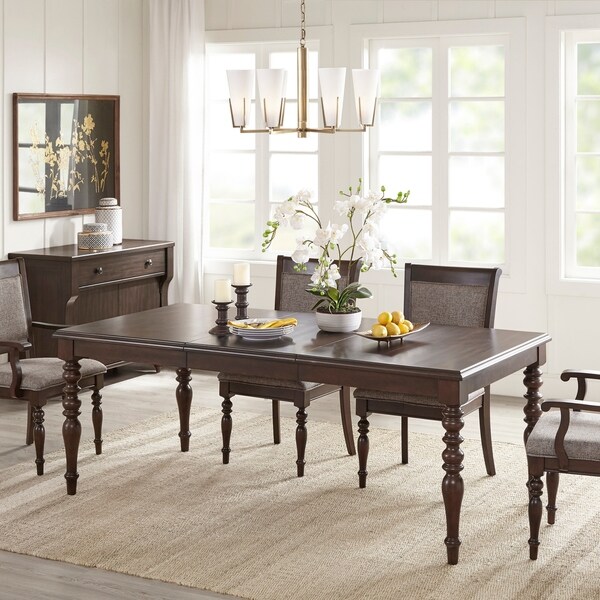 Madison Park Signature Beckett Morocco Brown Extension Dining Table ...