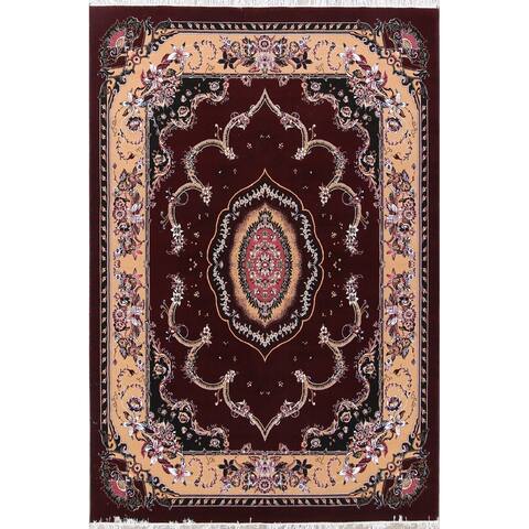 Soft Plush Floral Tabriz Persian Area Rug Oriental Carpet - 11'8" x 8'0"