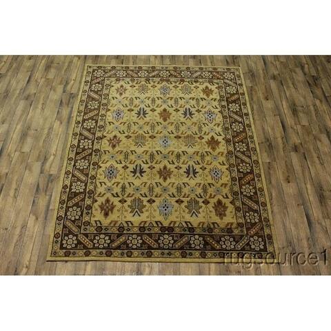 Kazak Handmade Genuine Wool Area Rug Oriental Carpet - 9'10" x 7'11"