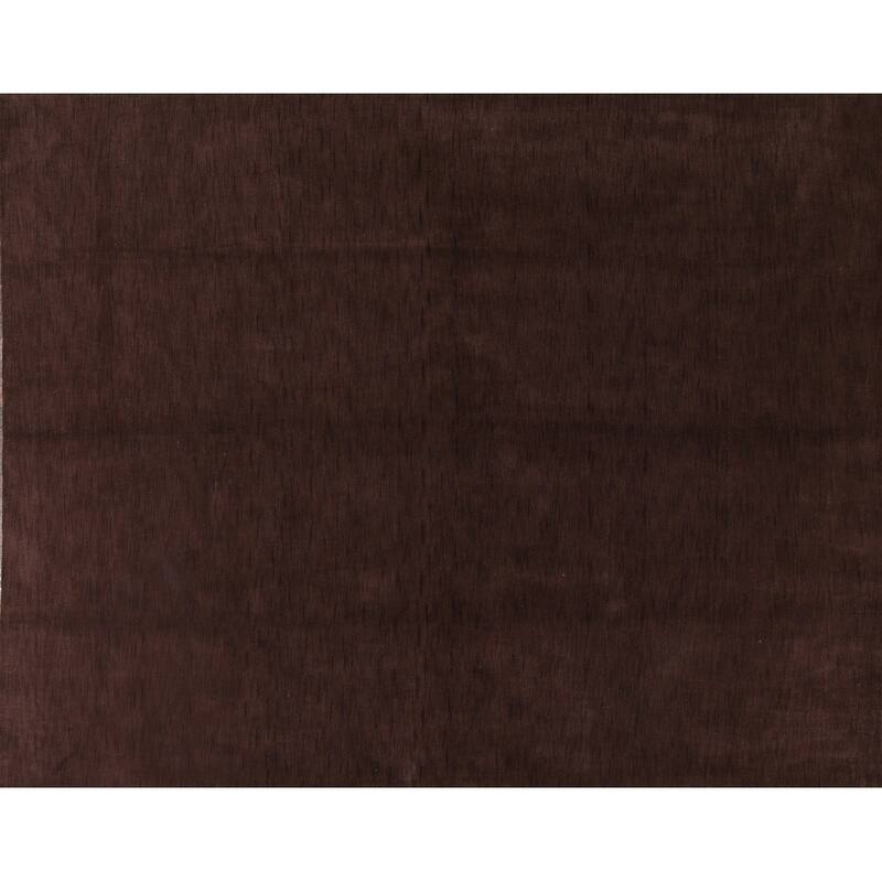 Gabbeh Indian Solid Area Rug Oriental Handmade Wool - 6'6" x 9'9"